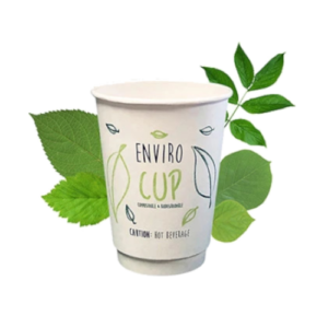 350ml Biodegradable Double Wall Coffee Cup [Enviro Cup]<br>(25 Per Pack) - Excluding the Lid