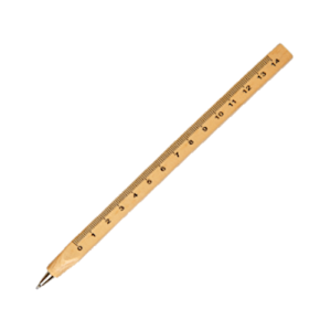 Wooden Ballpoint Pen with Ruler